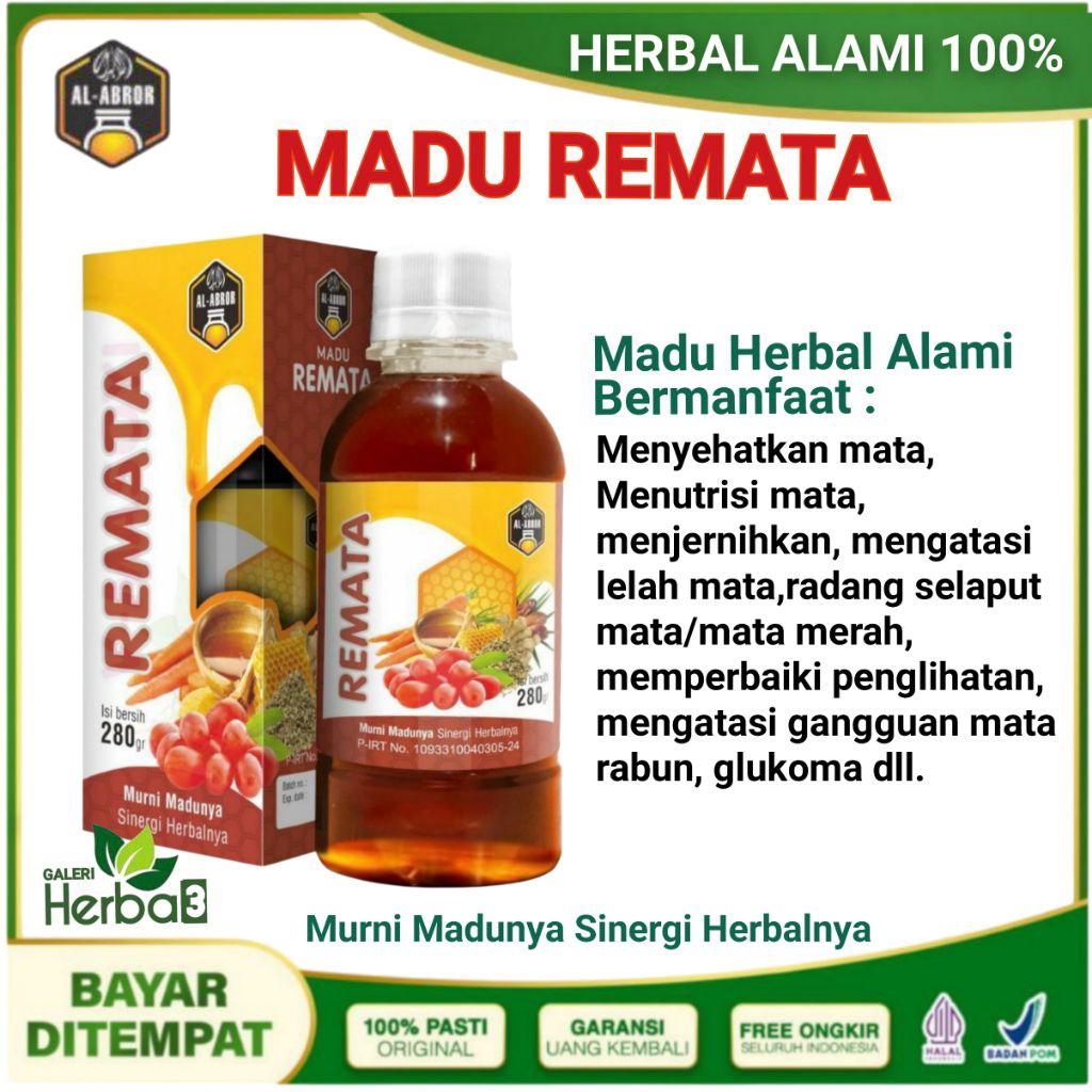 

MADU REMATA Untuk Kesehatan Mata, menjernihkan, Memperbaiki,Nutrisi matai