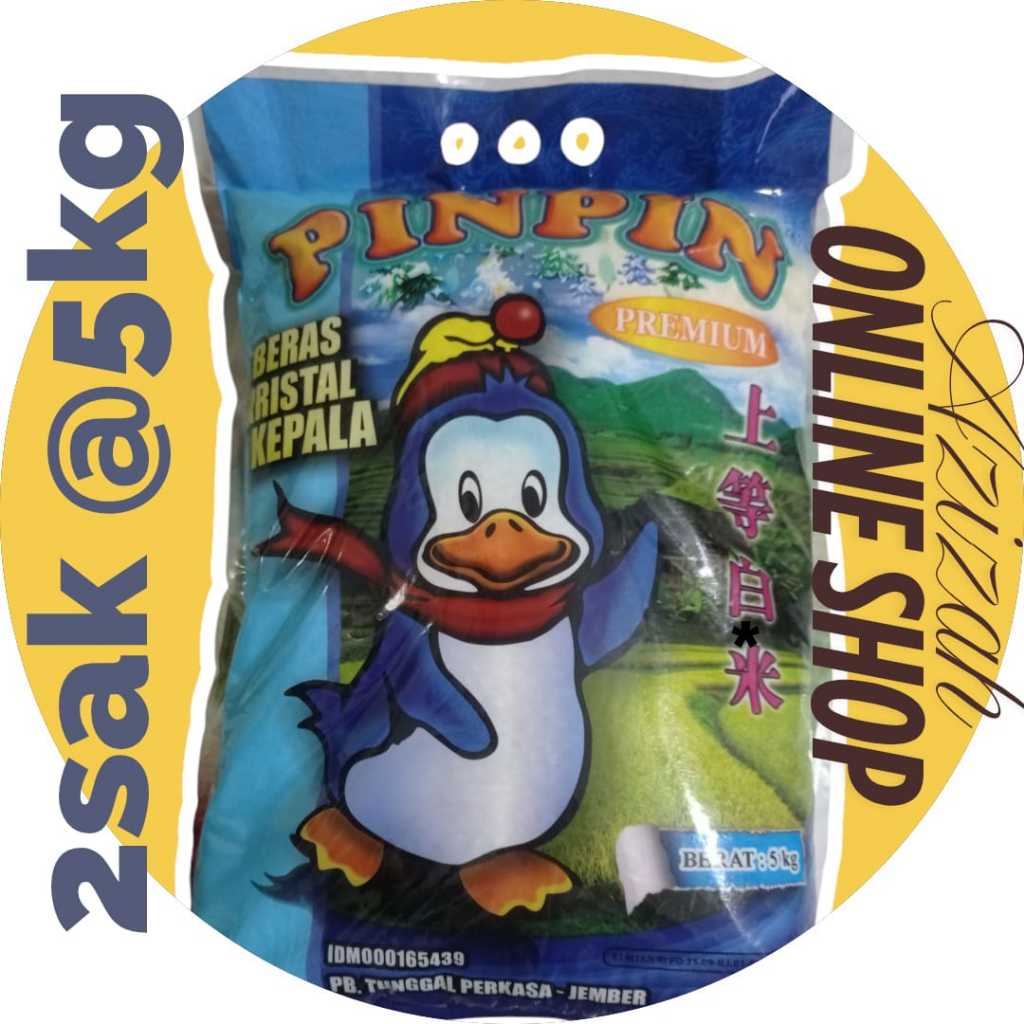 

2 Sak - Beras Pinpin 5kg, Beras Premium Lebih Murah