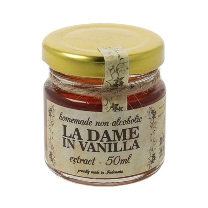 

LA DAME VANILLA EXTRACT 50ML X 1/VANILLA CAIR UNTUK CAMPURAN MAKANAN/MINUMAN DLL