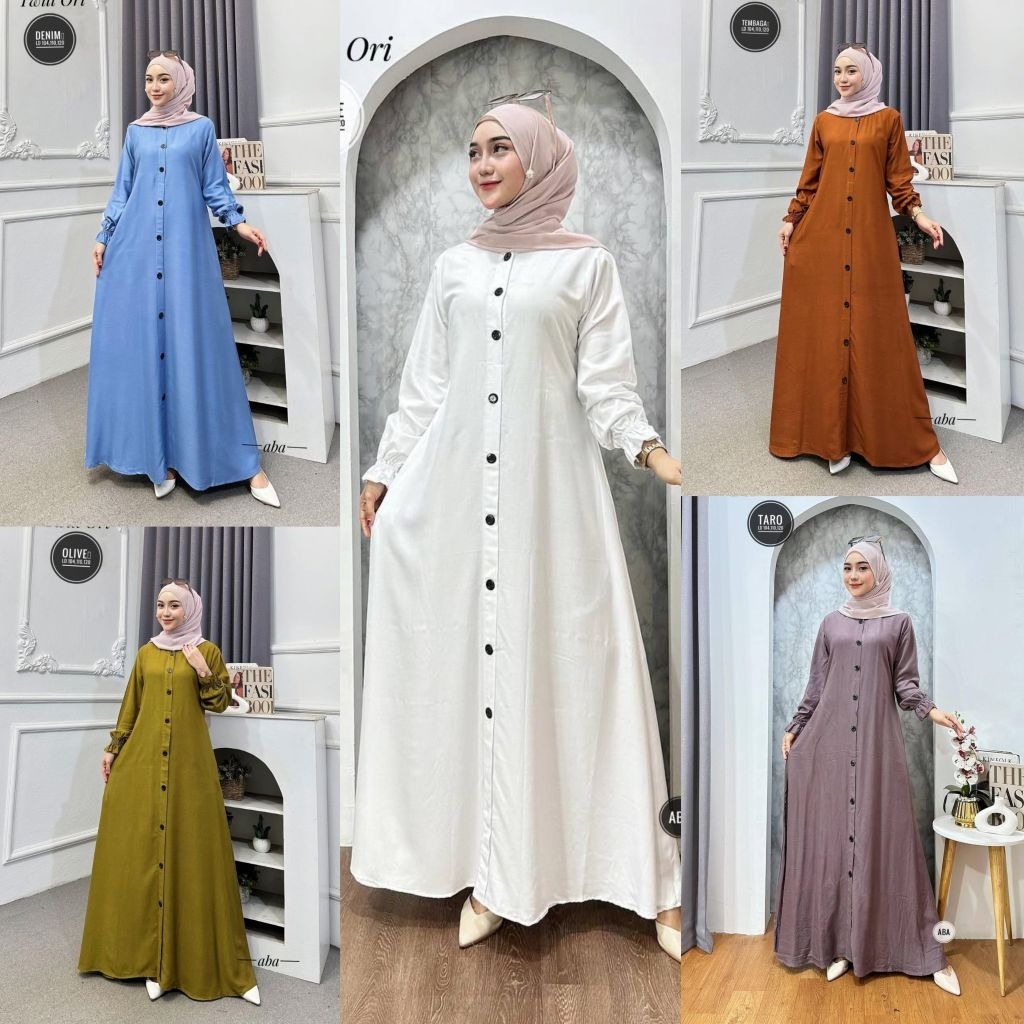 Gamis Twill Polos Premium Gamis Busui Gamis Terlaris di Shopee 2025