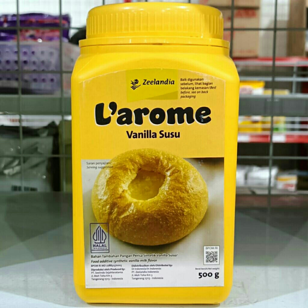 

L’AROME VANILLA MILK 500G/ Vanilli Powder/ Vanely/ Larome Perisa Vanila Susu/ Bahan tambahan pangan