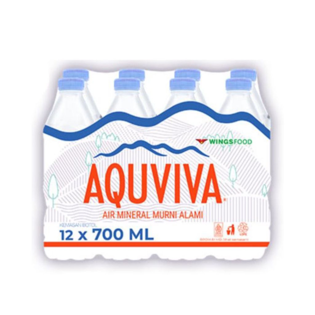 

Aquviva Air Mineral Murni 700ml isi 12 Botol
