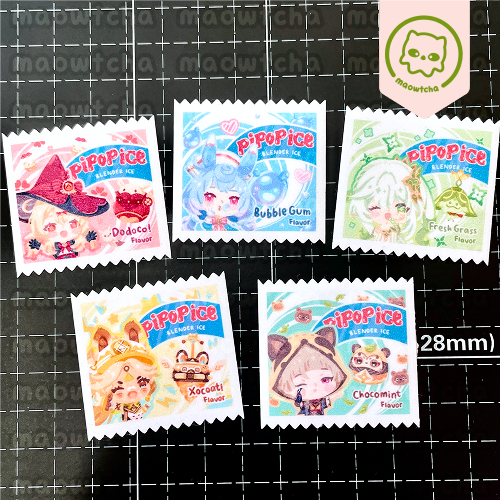 

Pipopice Stickers and Sticker Pack - Genshin Impact Klee Sigewinne Sayu Nahida Kachina fanmerch by maowtcha