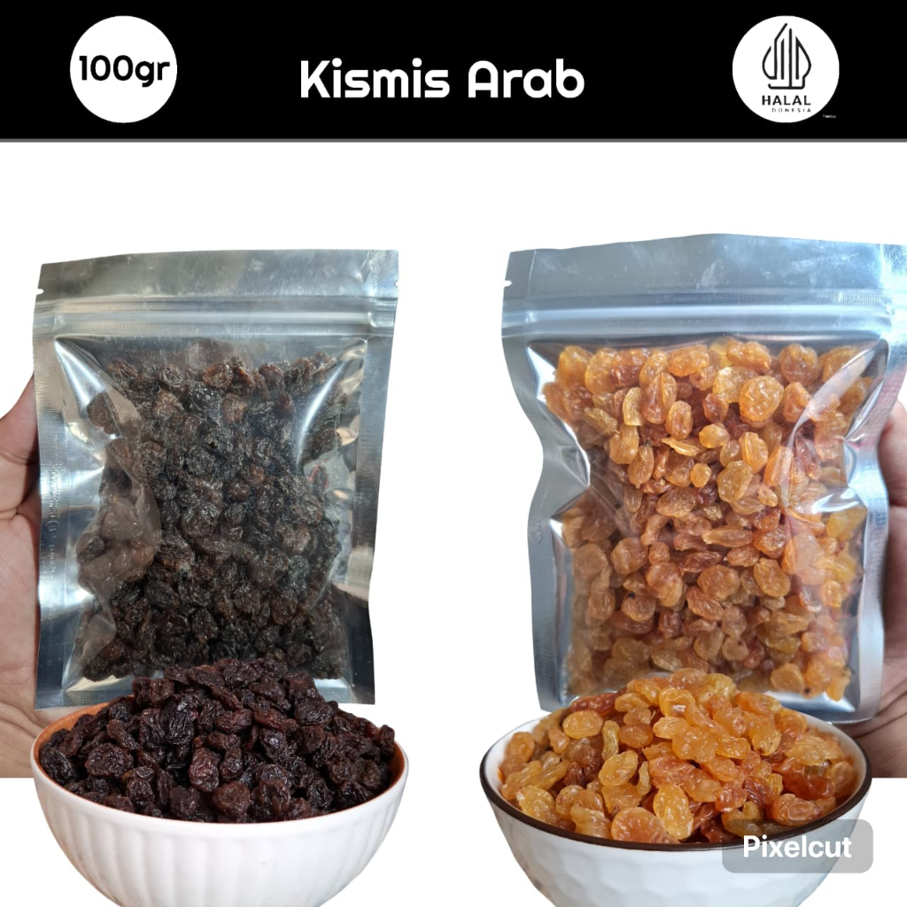 

Kismis Arab Raisin Kualitas Premium 100gram - Oleh Oleh Haji Umroh - Kismis Hitam - Kismis Mutiara Manis