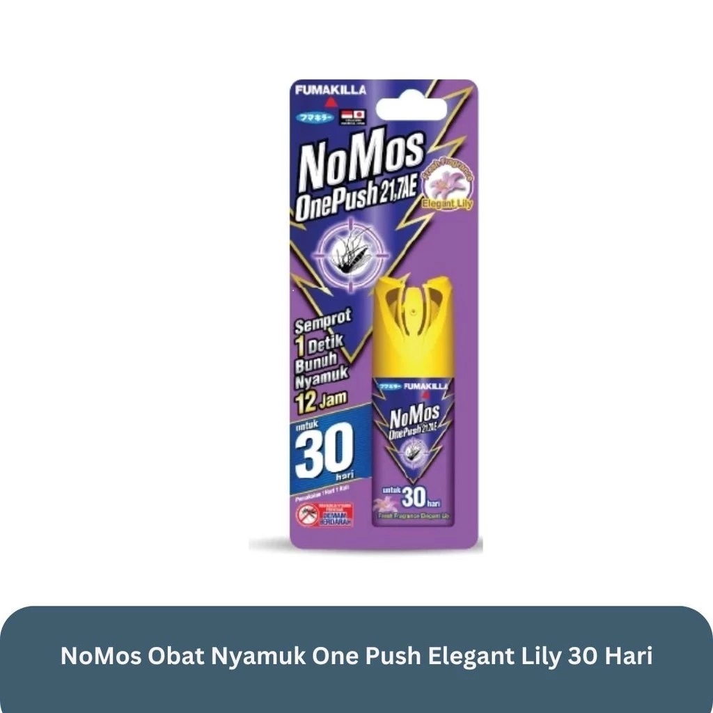 NOMOS ONE PUSH OBAT ANTI NYAMUK SEMPROT 30/60 HARI