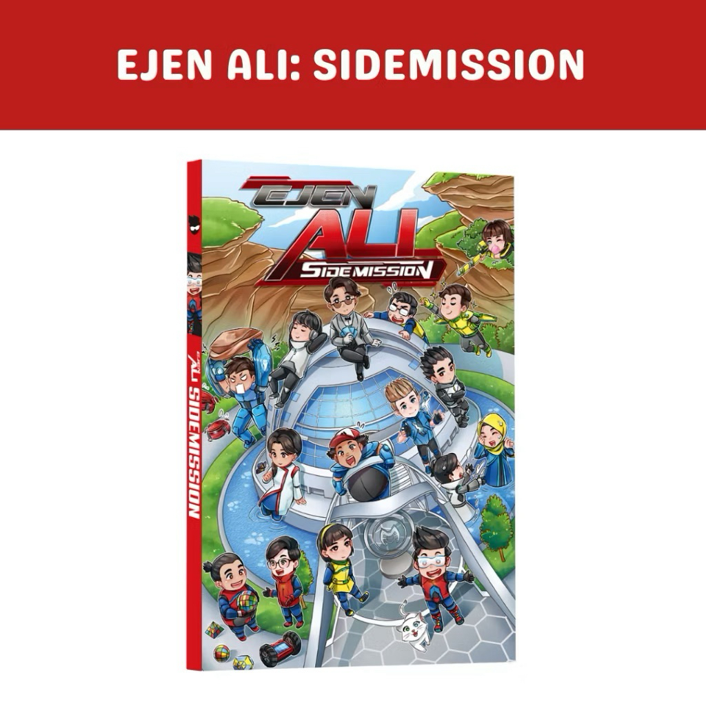 EJEN ALI : SIDEMISSION Komik Aksi Comic Ejen Ali komik Lukisan Tangan Hand drawn comic