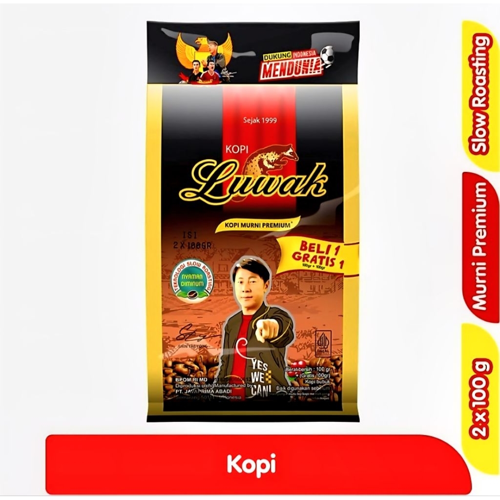 

LUWAK KOPI MURNI PREMIUM 2x100gr