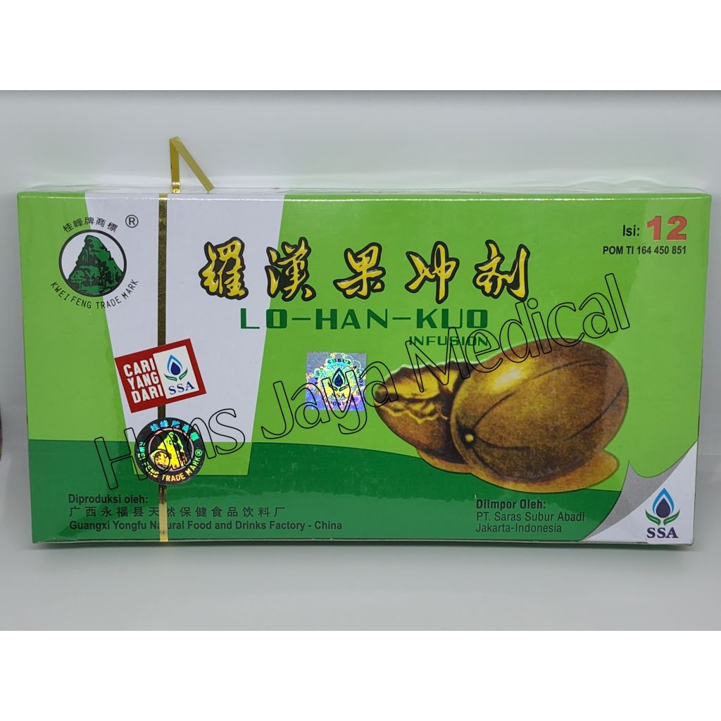 

Lo Han Kuo Infusion / SSA / LOHANKUO INFUSION / Panas Dalam
