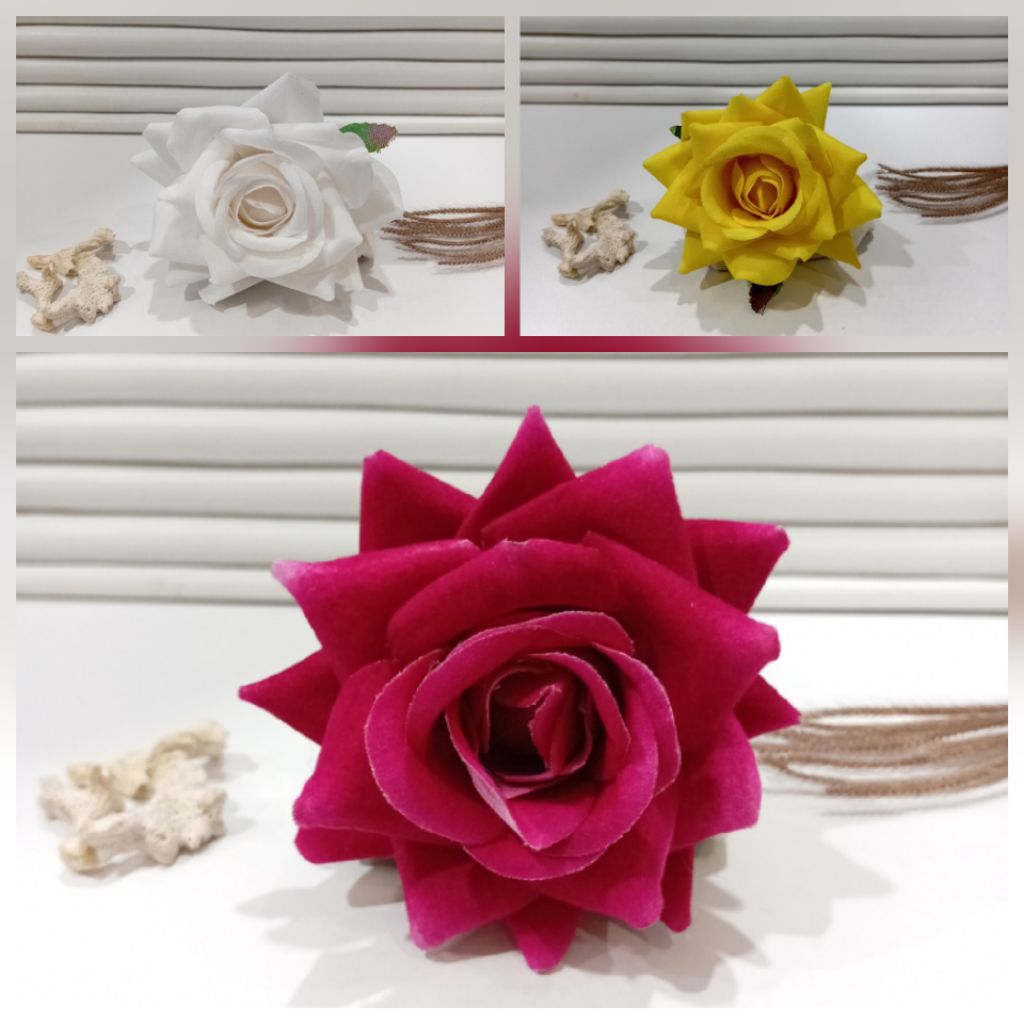 cucuk semanggi bunga mawar / aksesoris sanggul rambut