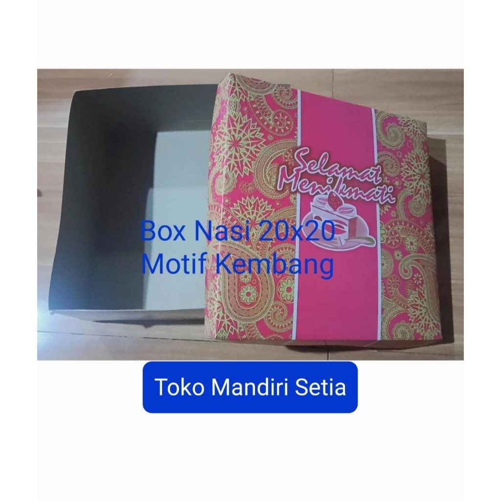

Box Nasi Motif Size 20x20 (Perlu di Steples)