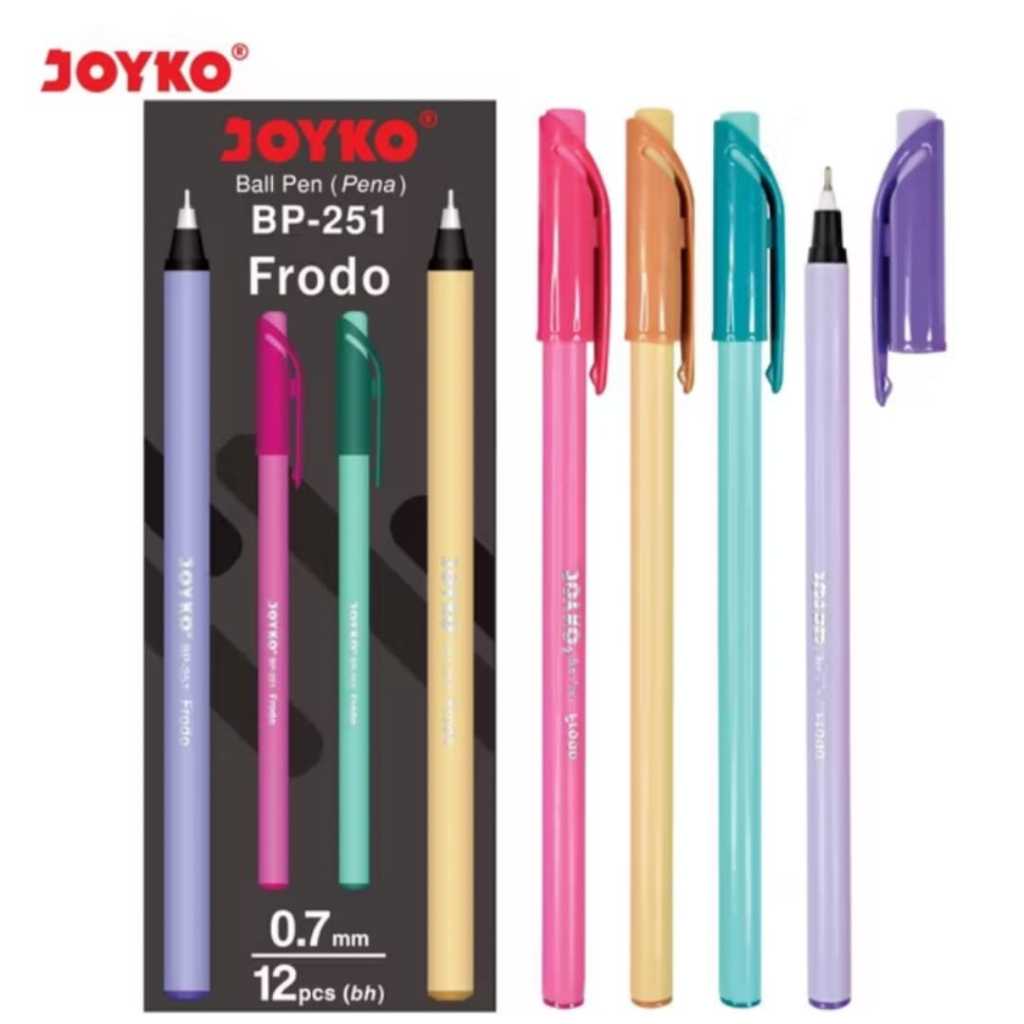 

Pulpen Joyko BP-251 Frodo 0.7mm 1 box isi 12