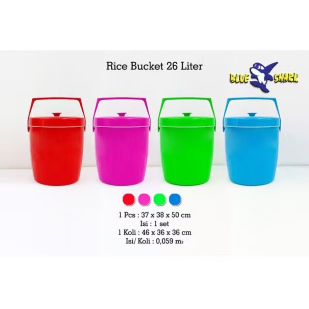 Rice bucket 26 liter / Icu bucket 26 liter / Termos nasi 26 liter / Termos es / rantang nasi