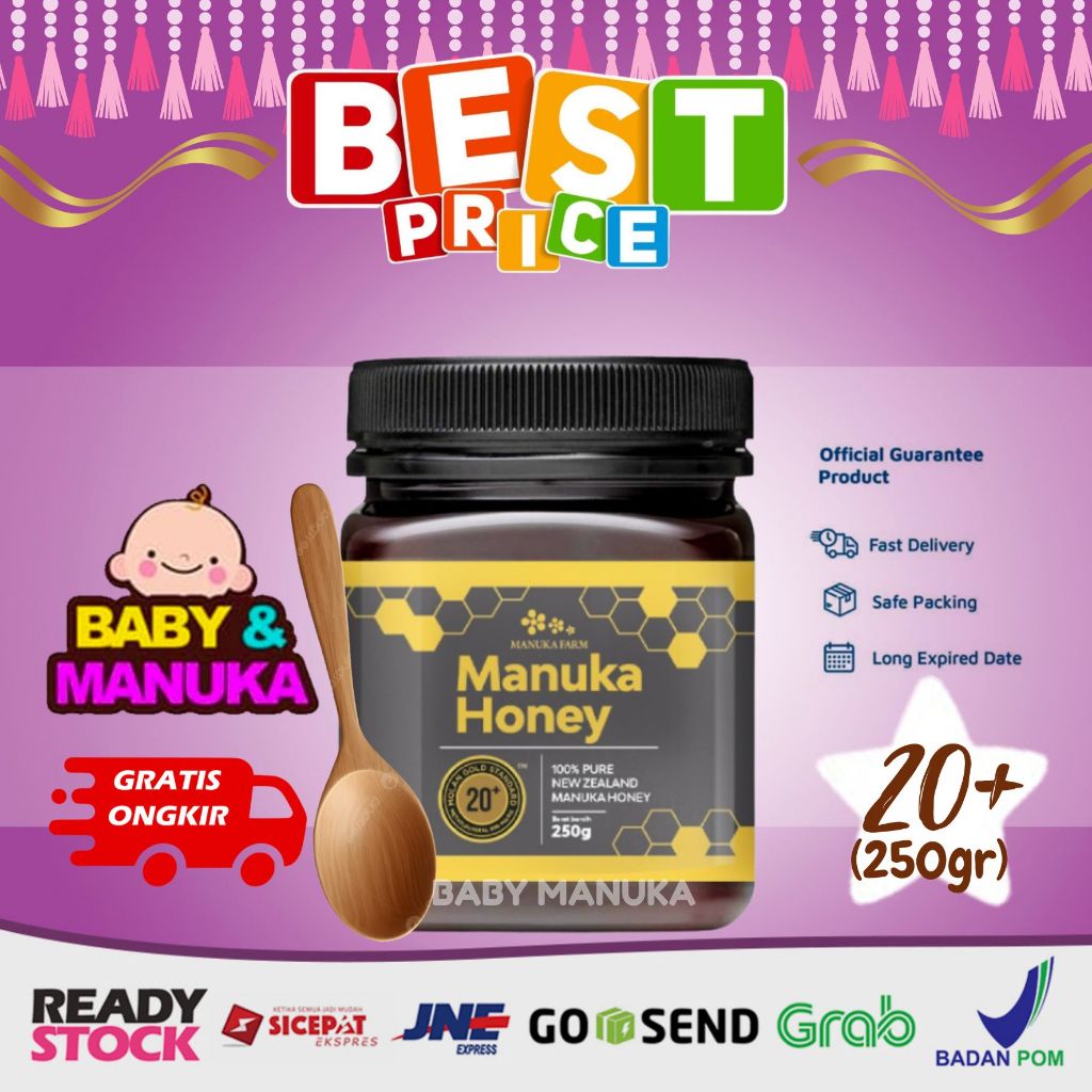 

Manuka Farm MGS 20 (250g) - madu Manuka Honey New Zealand (BPOM)