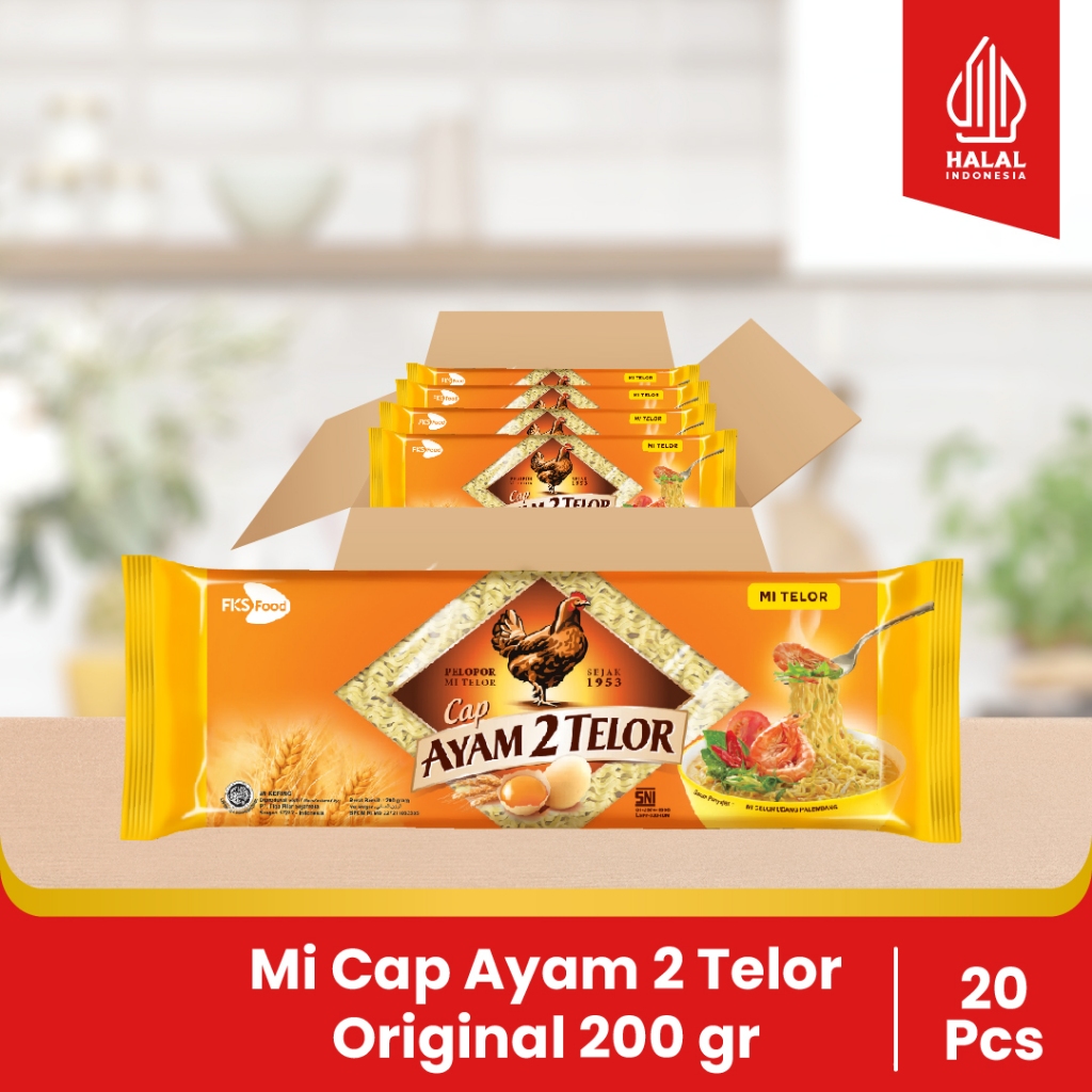 

Mie Cap Ayam 2 Telor - Original - 1 Karton - 20 Pcs- 200gr