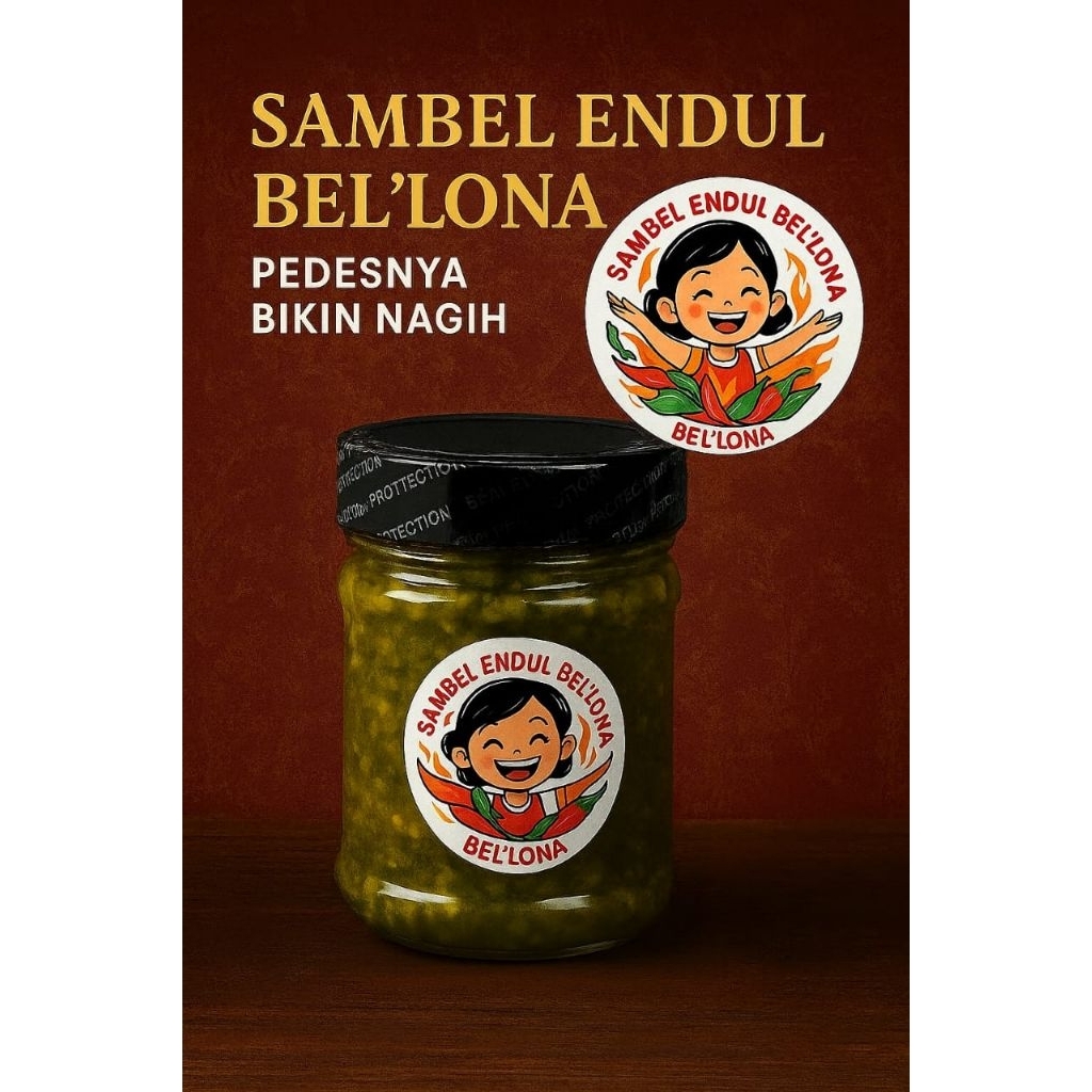

Sambel Endul Bel’lona 150ml – Sambal Hijau Pedas Homemade Bikin Nagih