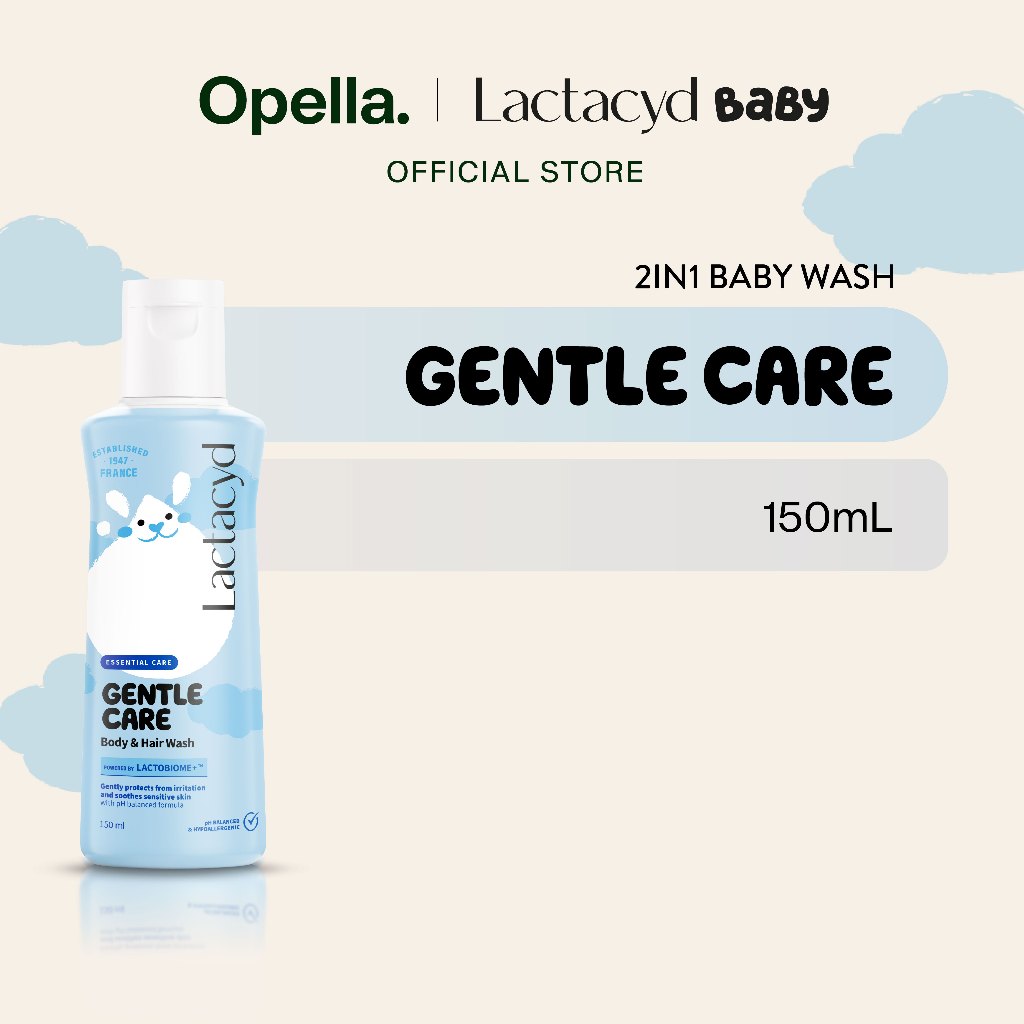 Lactacyd Baby Gentle Care 2in1 Body Wash and Hair Shampoo 150mL – Sabun & Sampo Bayi Melindungi dari