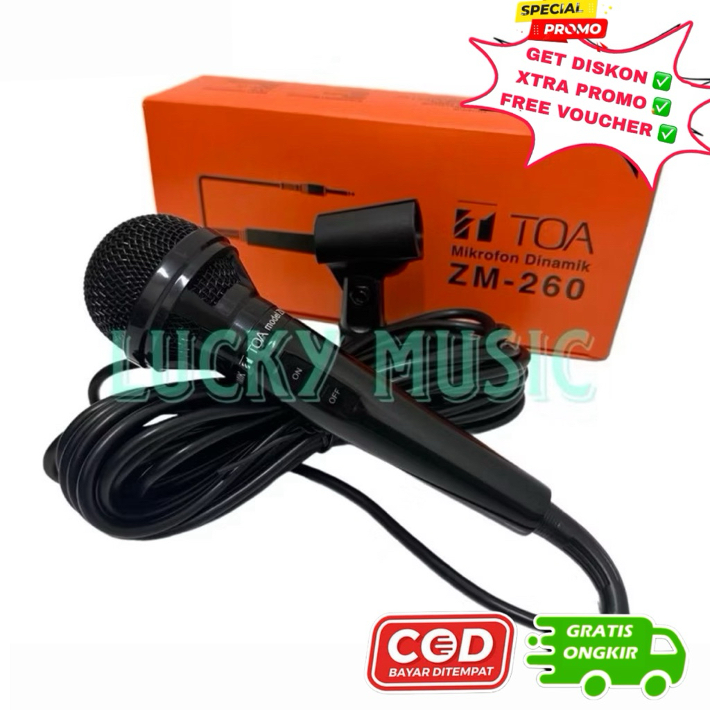 Mic kabel TOA ZM 260 Original mic toa zm 260 mic zm 260 mic zm260 New toa 260