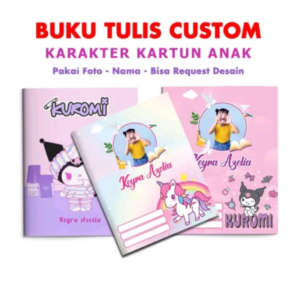 

buku tulis custome isi 38lembar (3pcs buku)