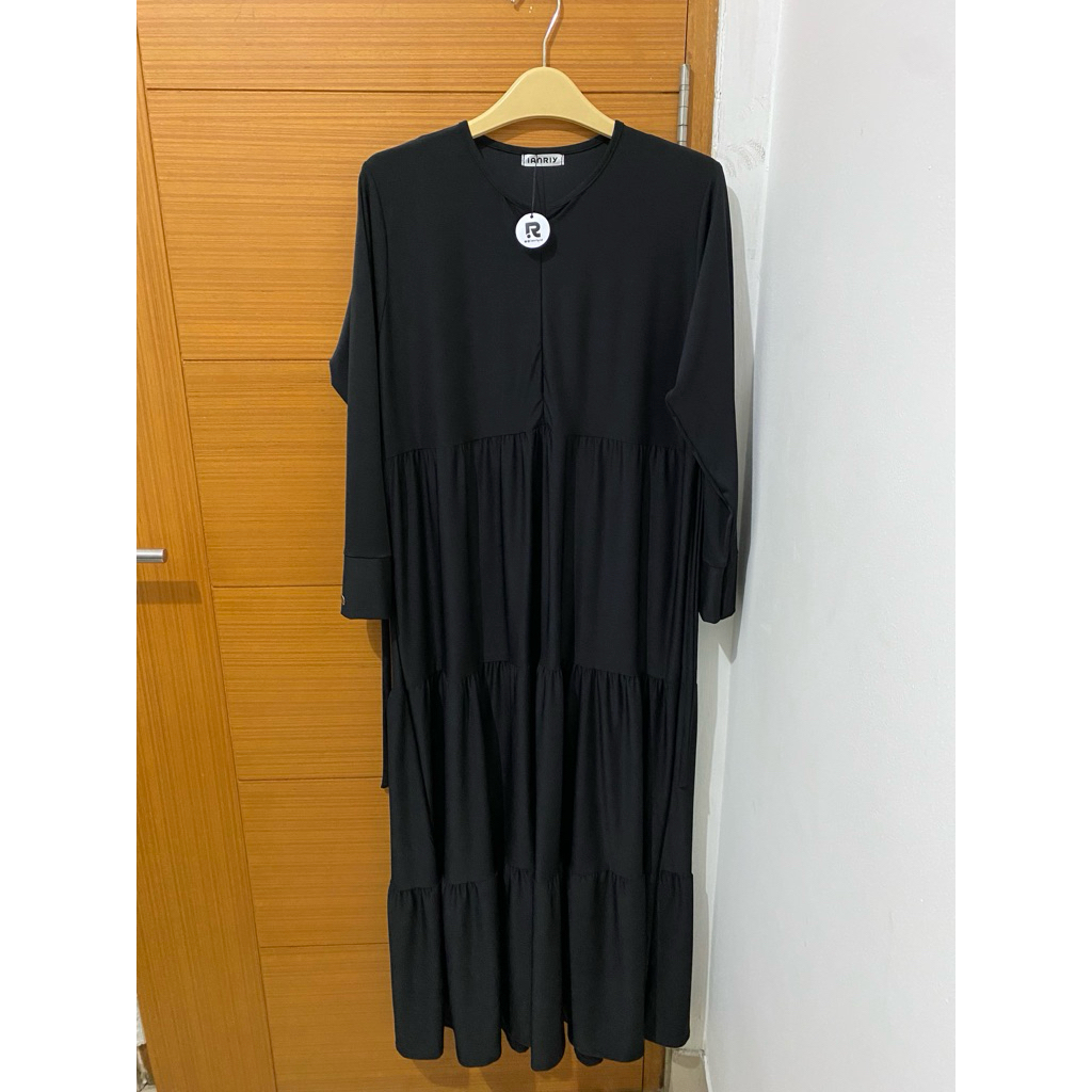 Gamis Jersey Hitam