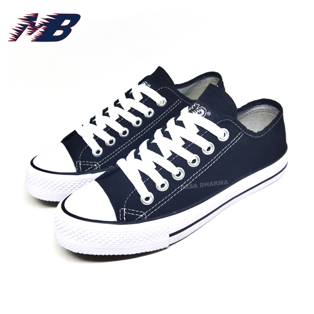 Sepatu MB Basket Sekolah Pria Wanita Anak Laki Laki Perempuan SD SMP SMA Hitam Putih Pendek Original