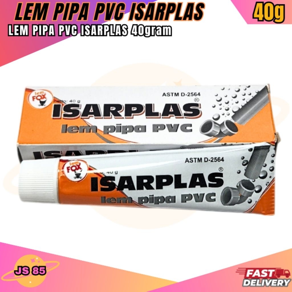 Lem Pipa PVC Tube 45 Gram Isarplas Terbagus Super Original Isarplas
