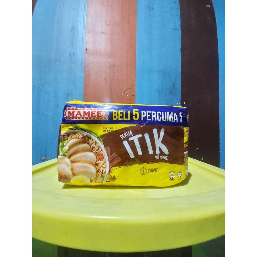 

Mamee Mie Instant Perisa Itik isi 5+1 (6x80gr) Mie Mamee Itik