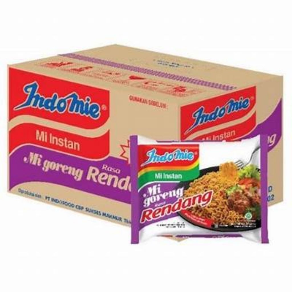 

Indomie Mie Instan Mie Goreng Rendang 1dus isi 40pcs