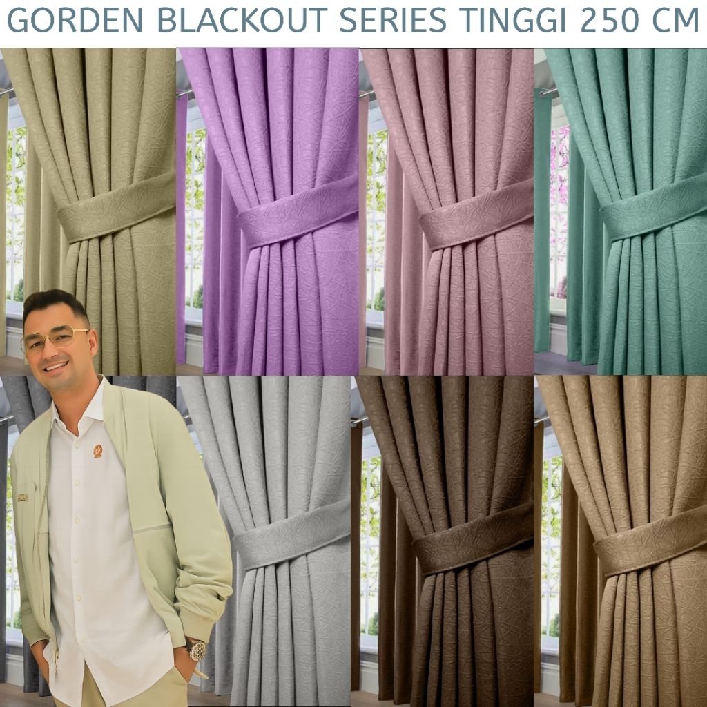 GORDEN BLACKOUT 85% HIJAU TOSCA UNTUK PINTU DAN JENDELA MINIMALIS MODERN RAFFI AHMAD