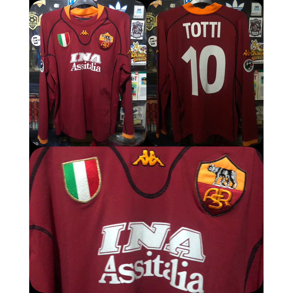 AS ROMA HOME 2001/2002 XXL TOTTI 10