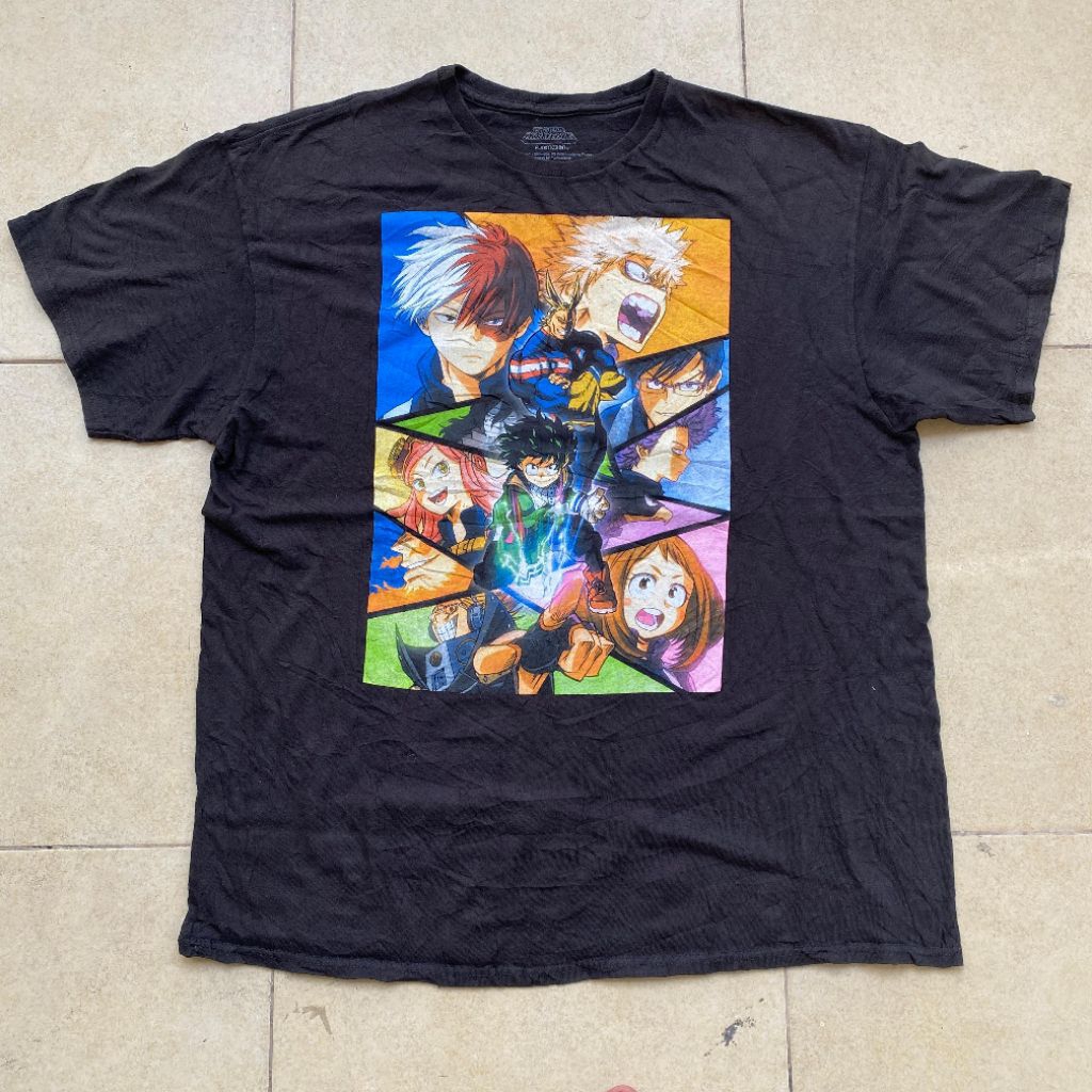 Kaos anime Funimation My hero Academia original second Bekas murah, jual kaos anime original murah