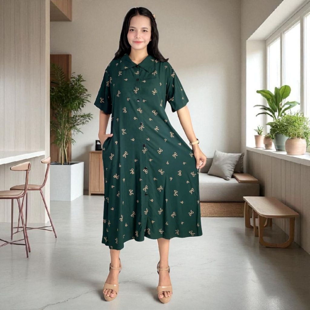 Daster Andin- Daster Kekinian Model Terbaru Bahan rayon Permium