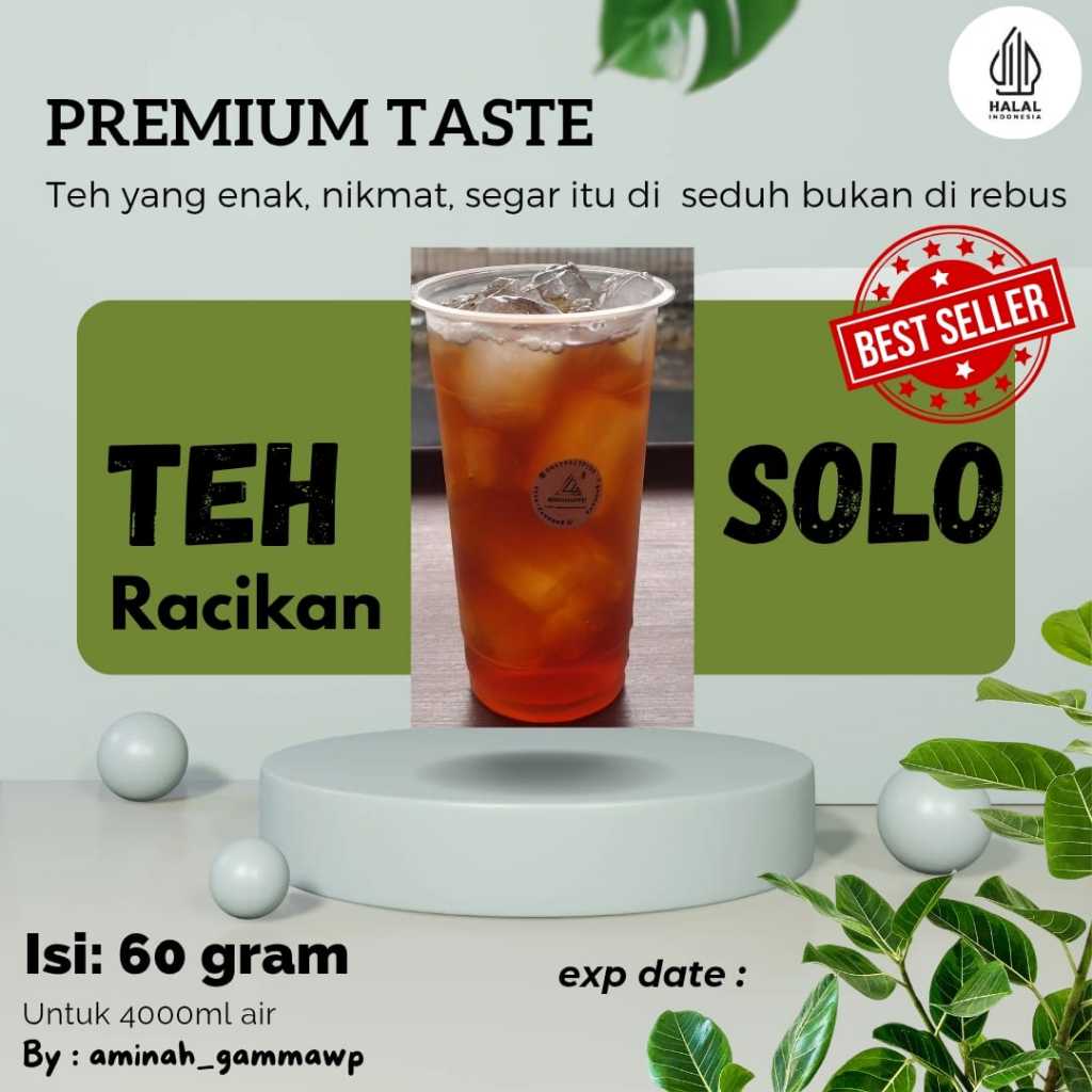 

Teh Racik Asli Solo 60gr Wedangan Angkringan (Teh Khas Solo Racikan Premium)