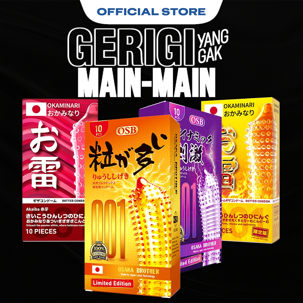 Kondom 001 Tipis Bergergi Berduri Kualitas Jepang Varian Terlengkap