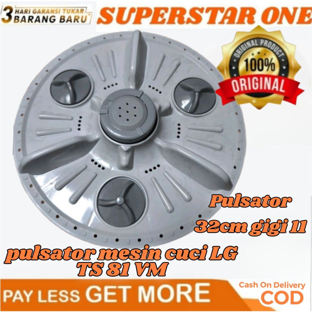 pulsator/baling-baling/baling baling mesin cuci LG 32cm/32 Cm TS-81VM/TS81VM/TS 81 VM/TS- 81VM