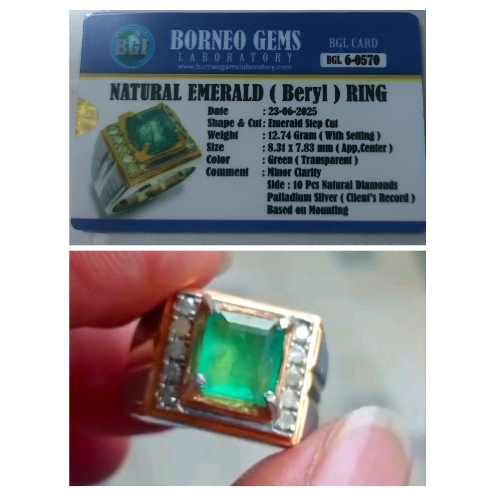 Cincin perak zamrud memo