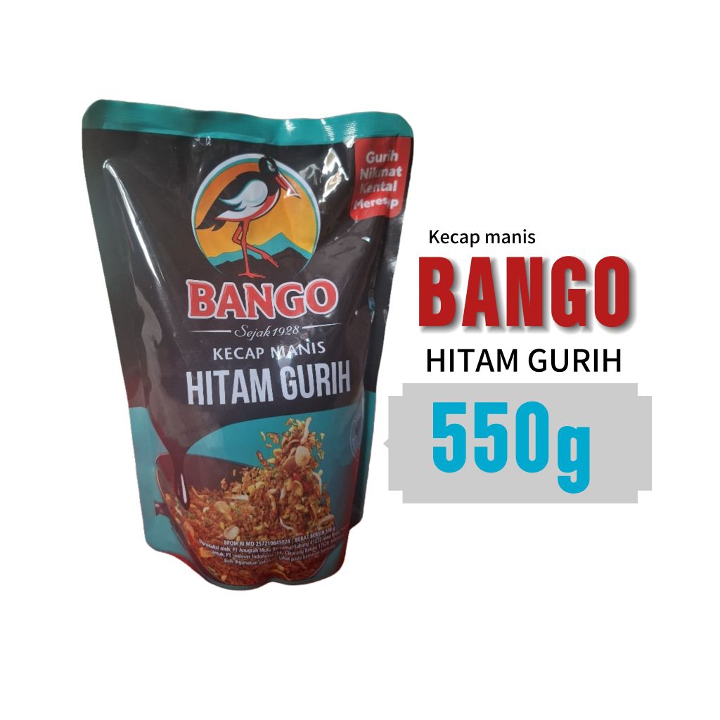 

kecap manis Bango hitam gurih 550g