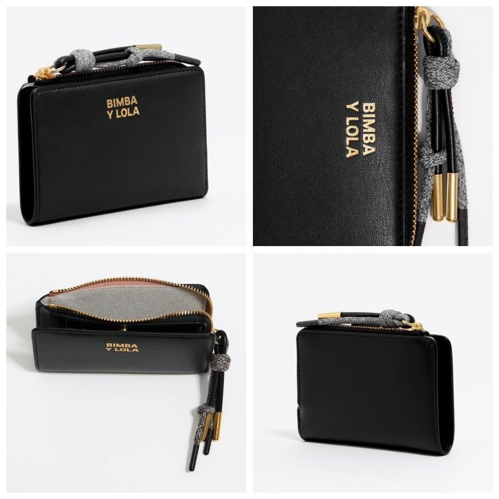 Ready Dompet Bimba Y Lola Black Leather Purse