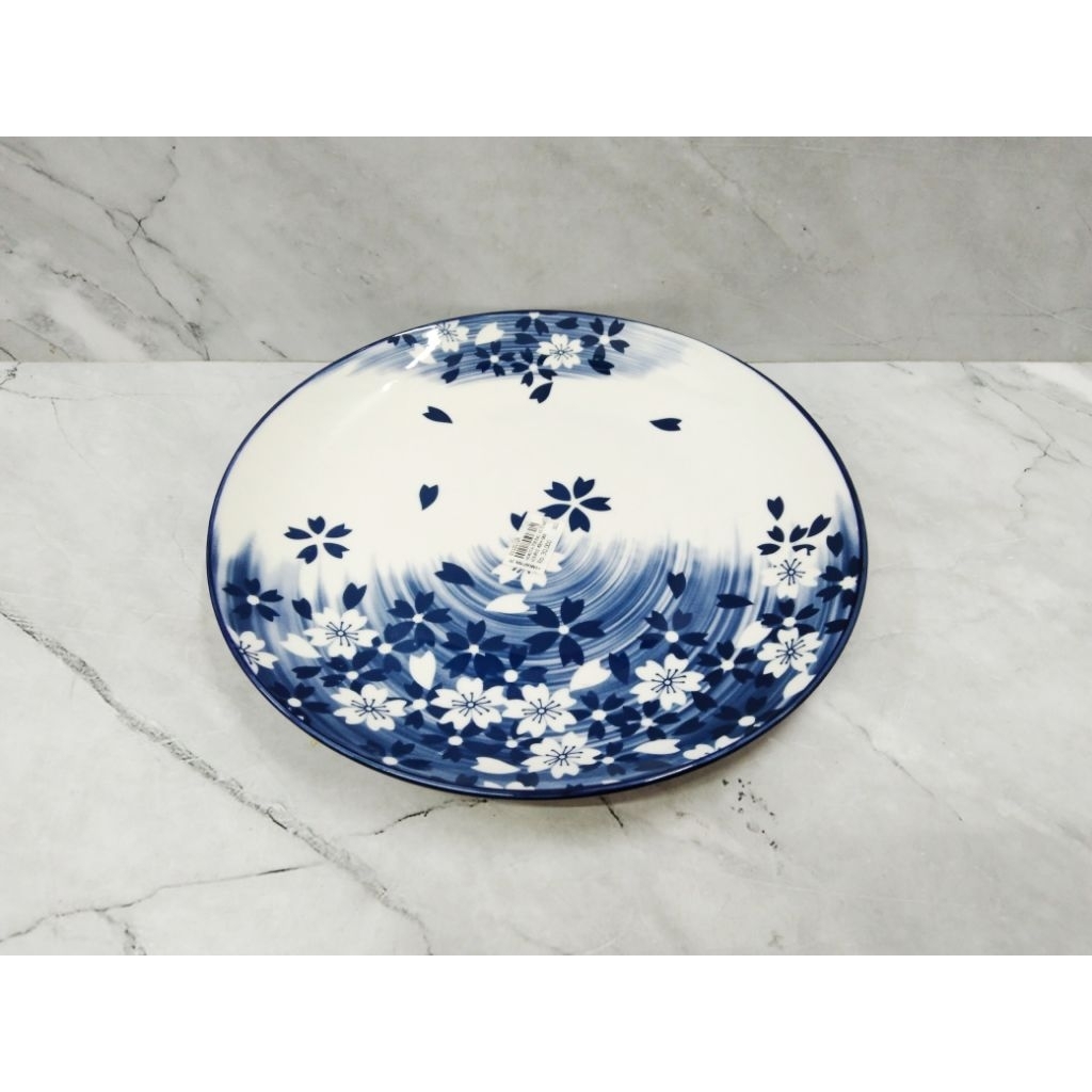 PIRING BATU BUNGA 10,5 INCH HOKITA / PIRING MAKAN AESTHETIC / PIRING KERAMIK - HOKITA