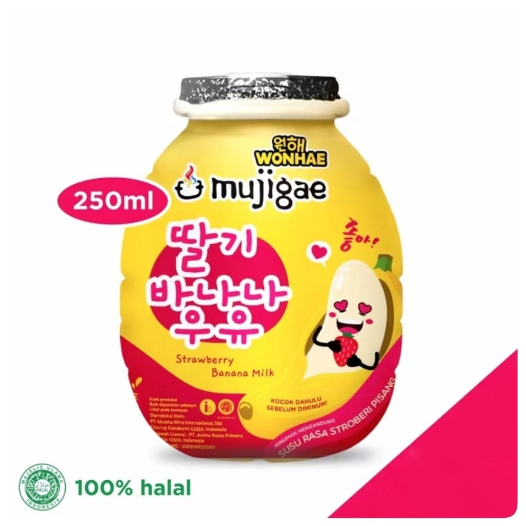 

Mujigae by Wonhae Banana Milk Strawberry 250ml