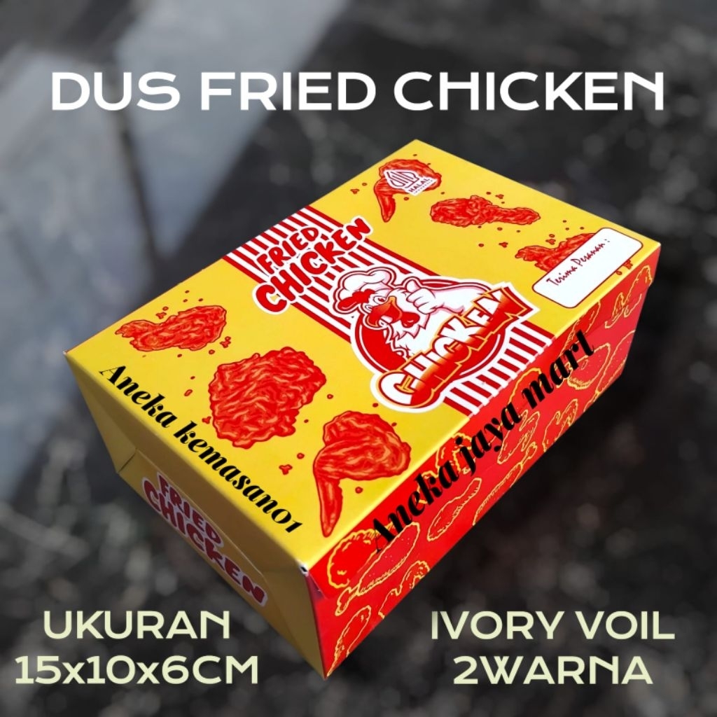 

KEMASAN FRIED CHICKEN 100LEMBAR / DUS CHICKEN / BOX AYAM KFC / WADAH AYAM GORENG