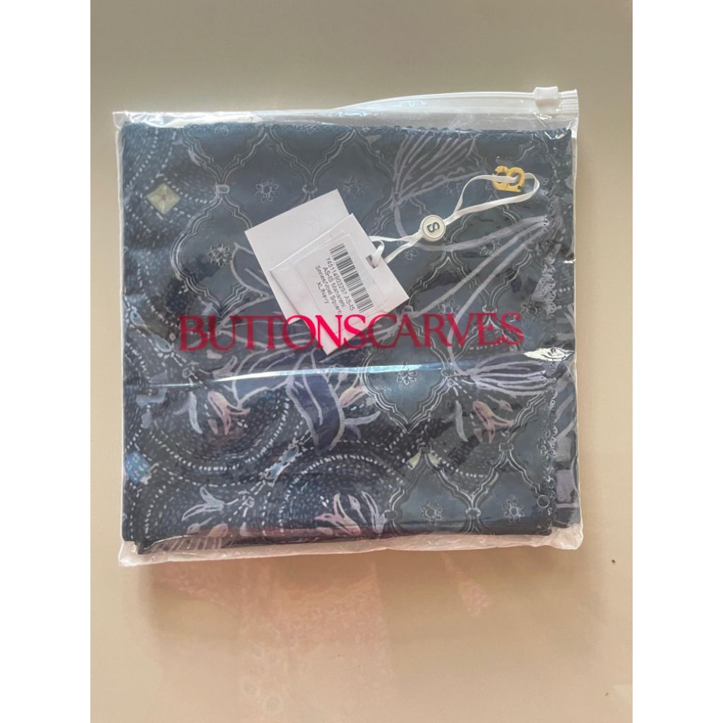 Buttonscarves As Is Syari Maharani Series Warna Navy New