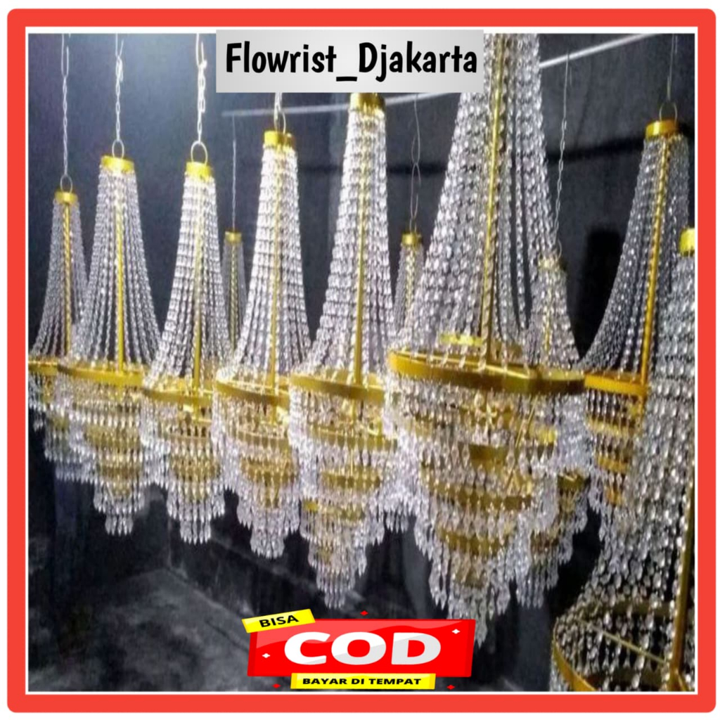 Lampu Kristal Gantung / Lampu Hias Bohlam /Lampu gantung Murah /Gantung Meewah