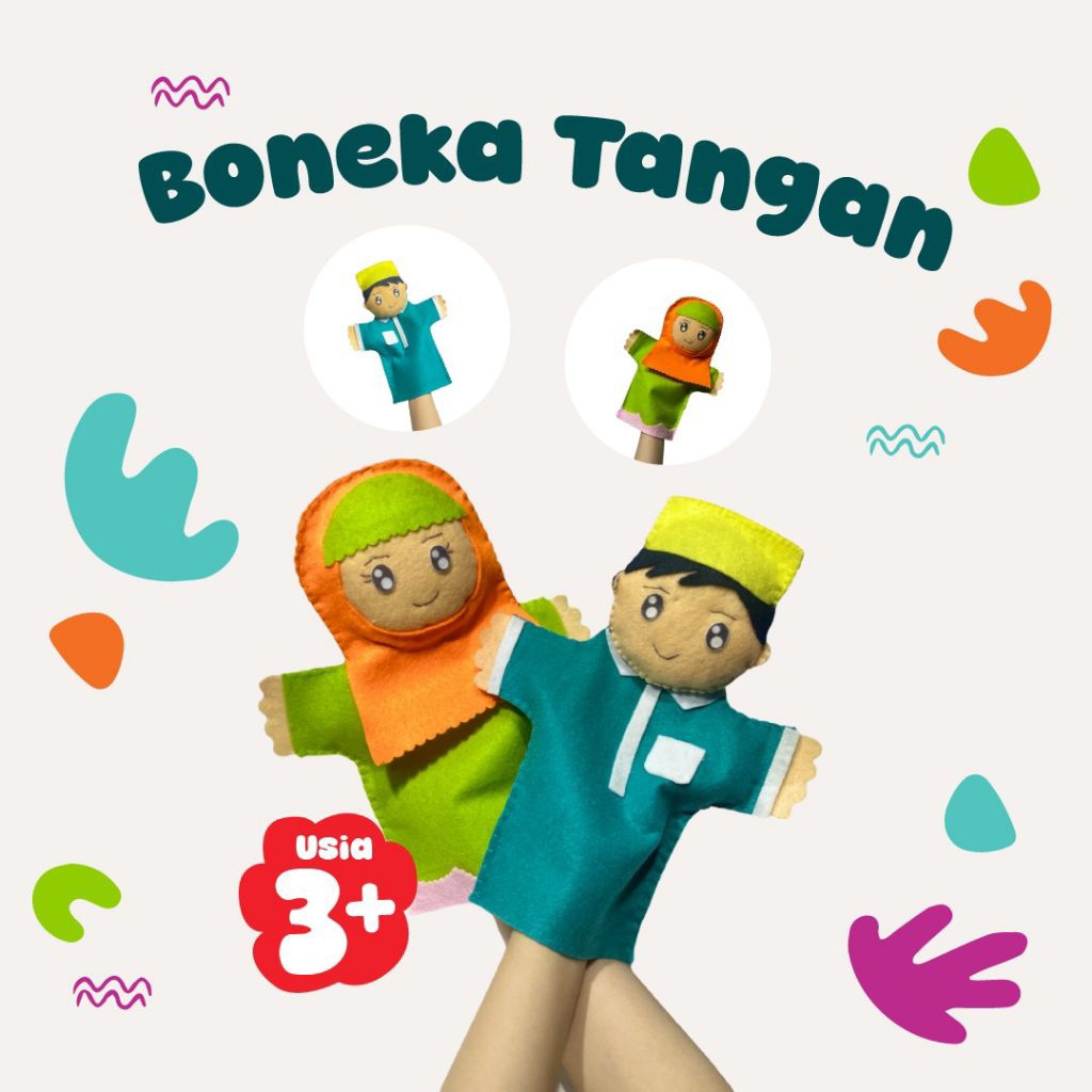 Boneka tangan seri muslim muslimah