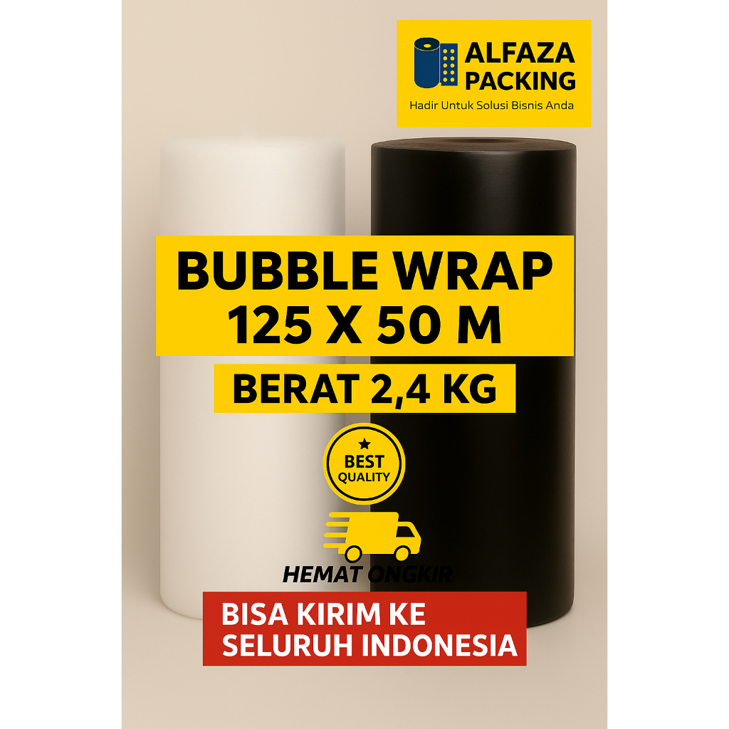 

Bubble Wrap Roll 125cm X 50m Murah Best Quality | Tebal Packing Barang Pecah Belah Jadi Aman