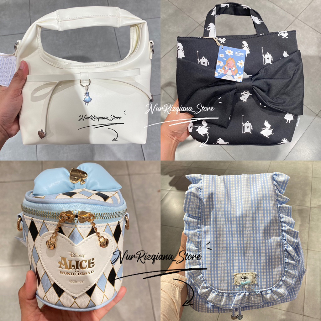 OHSOME X HANDBAG - BACKPACK - CROSSBODY BAG - DOMPET - TUMBLER DISNEY ALICE / TAS & AKSESORIS KARAKT