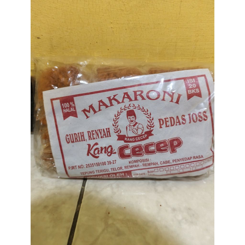 

makanan ringan makaroni kang cecep/ sepiral (1pack isi 20 pcs)