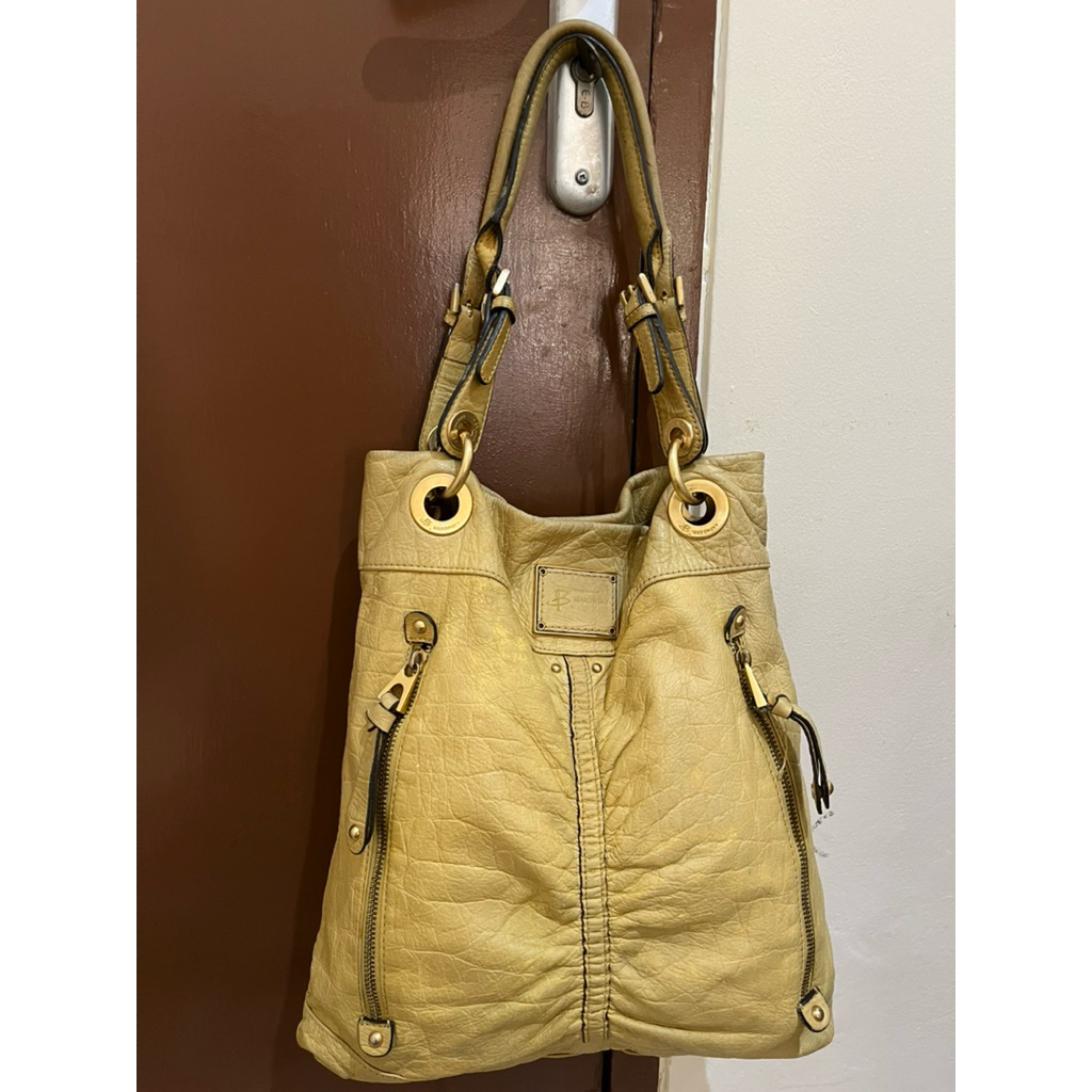 Tas Preloved Tote Bag Shoulder Bag Kulit Asli Makowsky