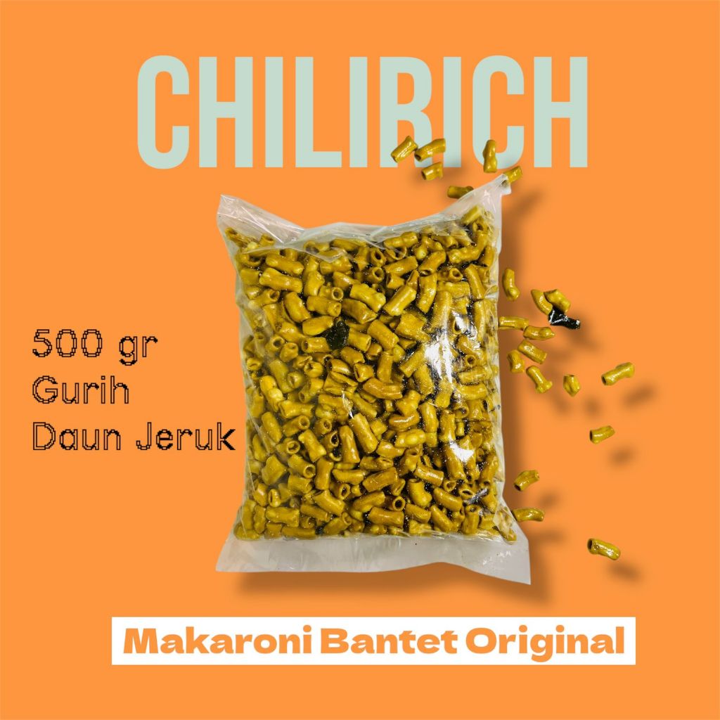 

Makaroni Bantet Original 500gr, Gurih, Daun Jeruk