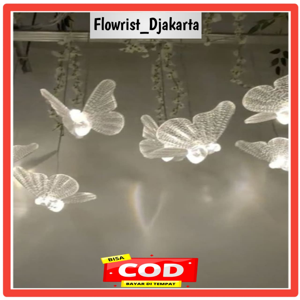 Lampu LED Acrylic Butterfly / Lampu LED kupu-kupu Dekorasi / Lampu LED kupu-kupu Acrylic