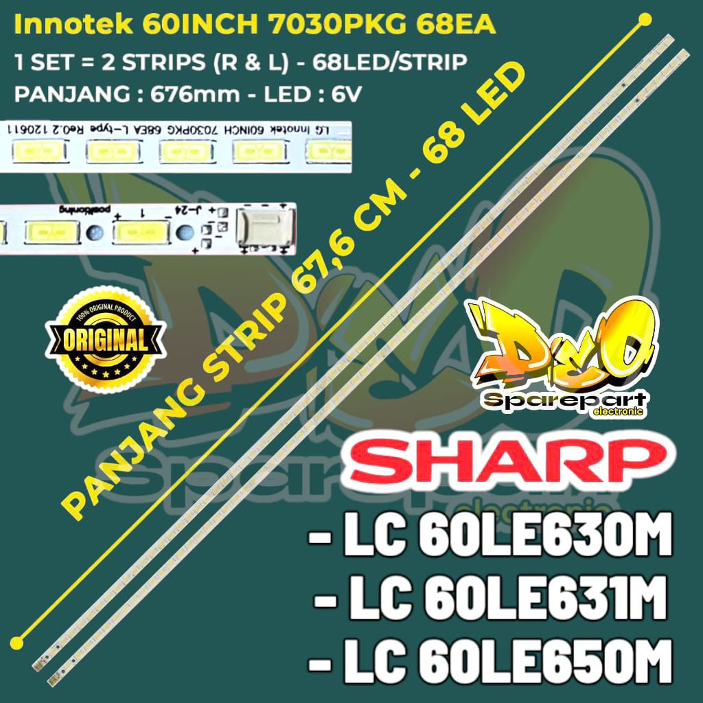 BACKLIGHT TV SHARP 60 INC LC60LE630M LC60LE631M LC60LE650M